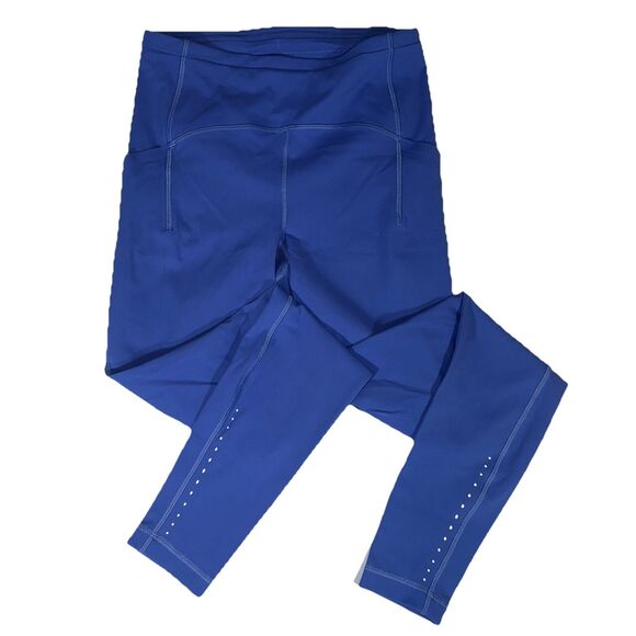 Lululemon Swift Speed High Rise Tight Leggings Blue Wild Indigo Pockets Women 6 - Picture 1 of 10